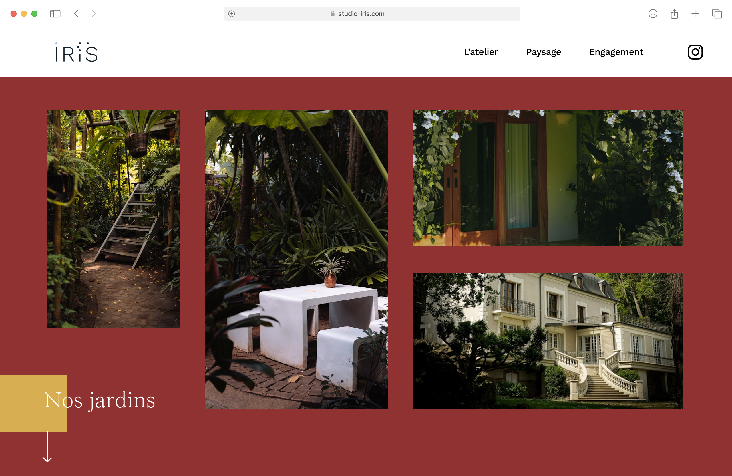 design site paysagiste
création site internet jardin
site web studio de paysage
site vitrine paysagisme
site internet pour professionnels du jardin
conception site web nature
webdesign écologique