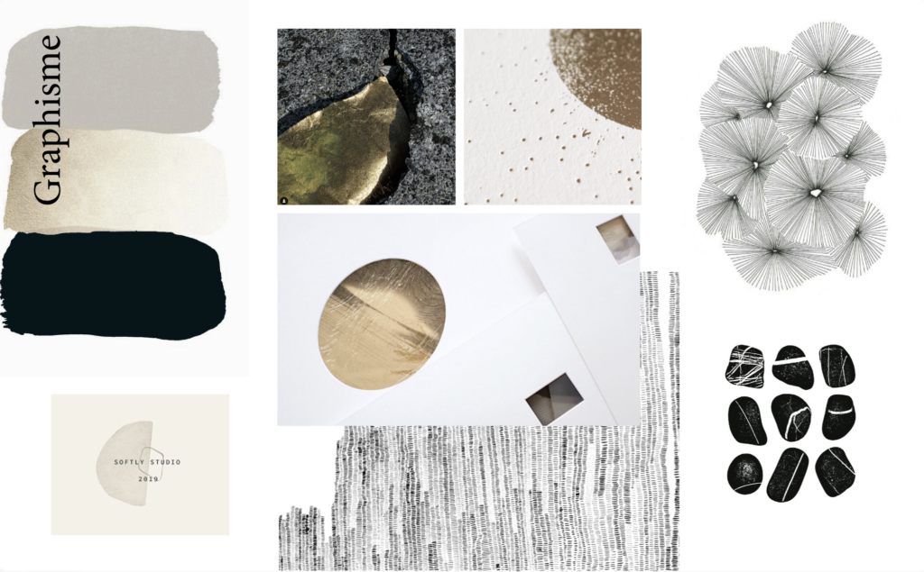 identité visuelle, moodboard, marque jardin, nature, environnement