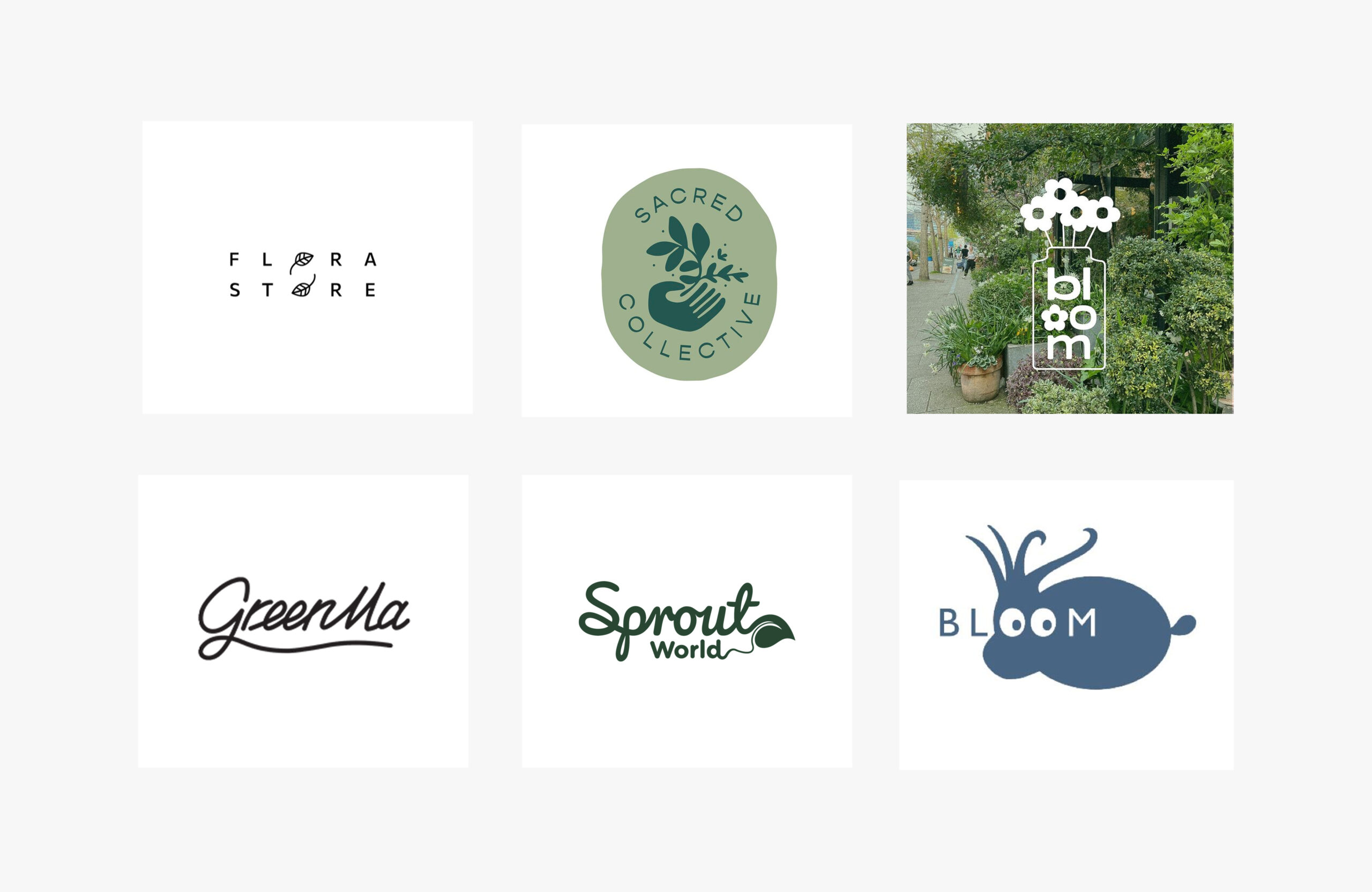 logo inspiration biodiversité jardin fleurs logotype définition