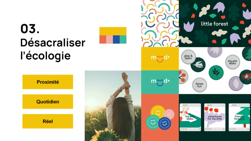 Design de marque écologique plus accessible, ancré dans le quotidien et le réel