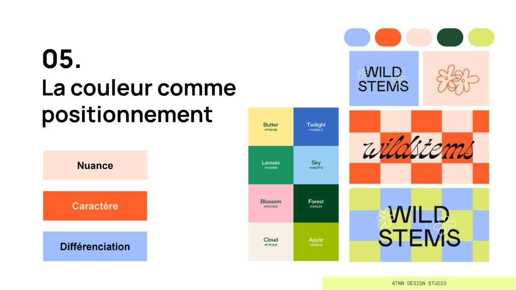 Palette de couleurs comme levier de différenciation dans le design des marques écologiques