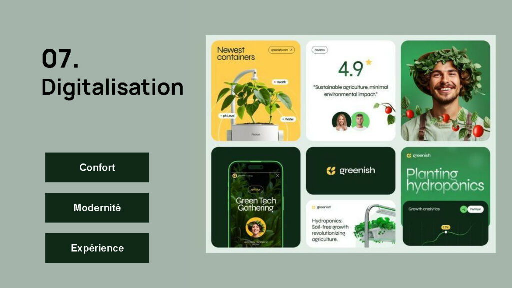 Expérience web moderne et fluide pour les marques nature et écologie