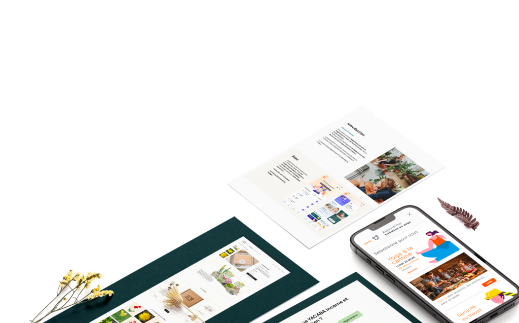 Mockup de mini-livrable visuel issue d’un audit design express